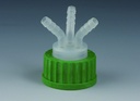 Skruvlock GL45 med slangmuff, PP, 3 x 6-9 mm