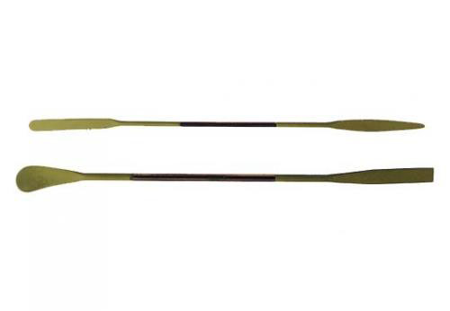 Spatel, dubbel, CrNi-stål, PTFE-coated, 200 mm