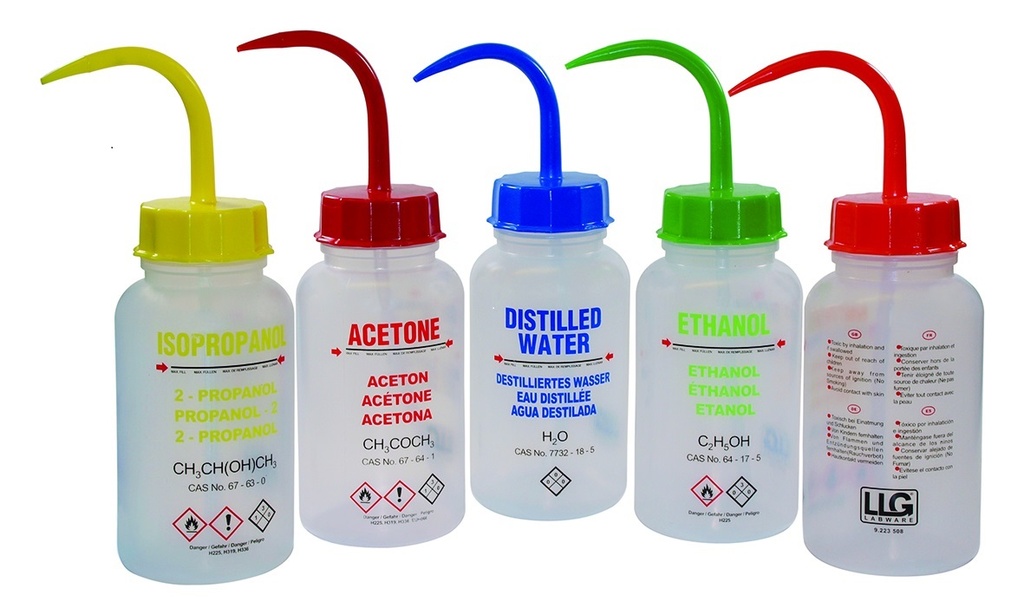 Sprutflaska, LLG, vid hals, 500 ml, Isopropanol