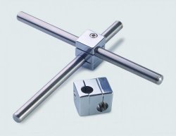 Korsmuff, stål, till 12 mm stång