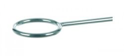 Stativring, Ø70x200 mm, 18/8 stål, u. muff