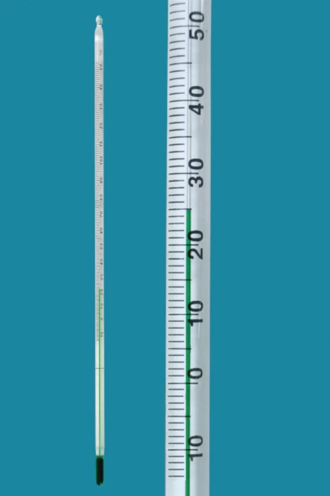 [9235279] Glas termometer med grön fyllning -10 - 360°C : 2°C