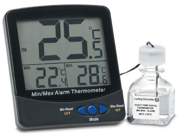 Digital skåpstermometer, klimatskåp, -50 - +70°C