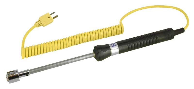 Surface probe, handle, K, -50..+400°C, DIN EN60584