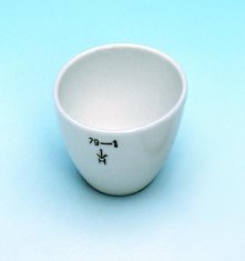 Porslinsdegel, låg form, 6 ml, Ø30 mm