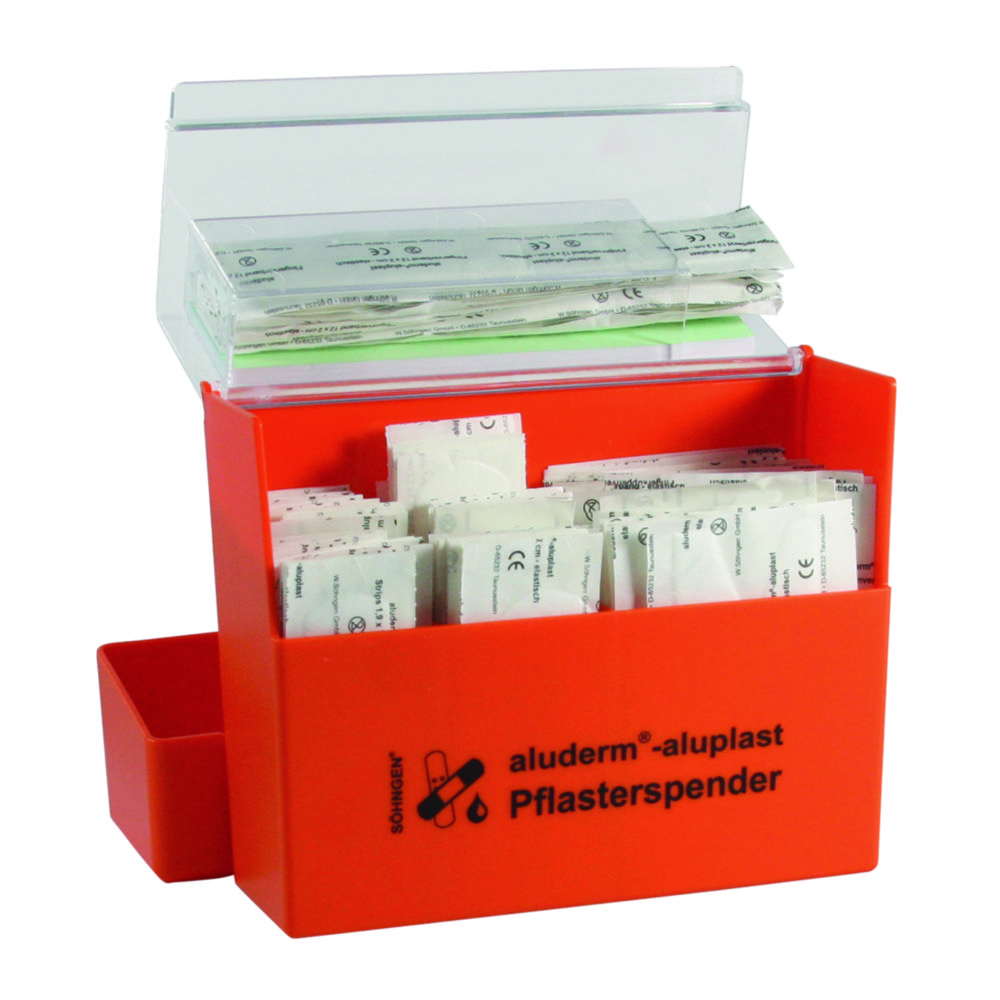 Dispenser for plåster, aluderm-aluplast, W. Söhngen, 115 plåster