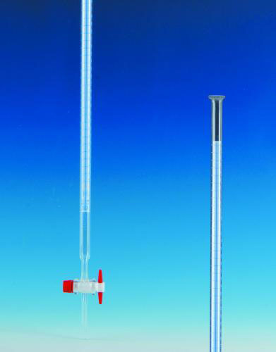 Byrett 50:0,10 ml, glas, kl. AS, med PTFE kran