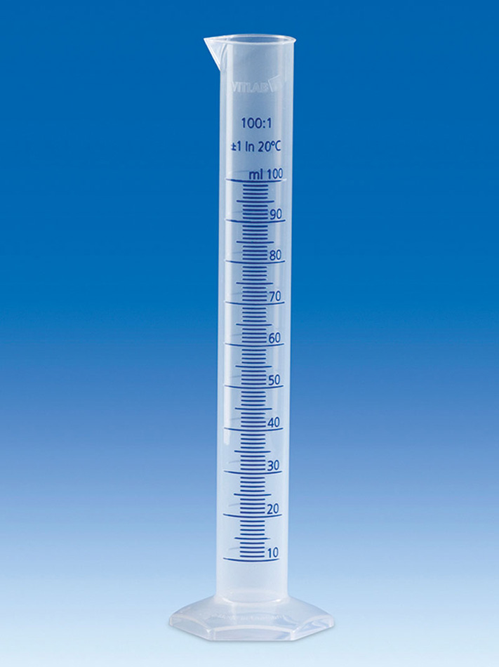Mätcylinder 10 ml, h/f, PP, kl. B