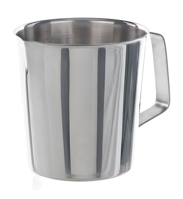 Measuring beaker 1000ml, type 2 conical, HF, 18/10-steel
