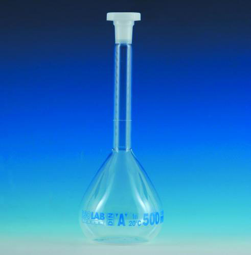 Mätkolv, klass A, med NS14 PE propp, 250 ml