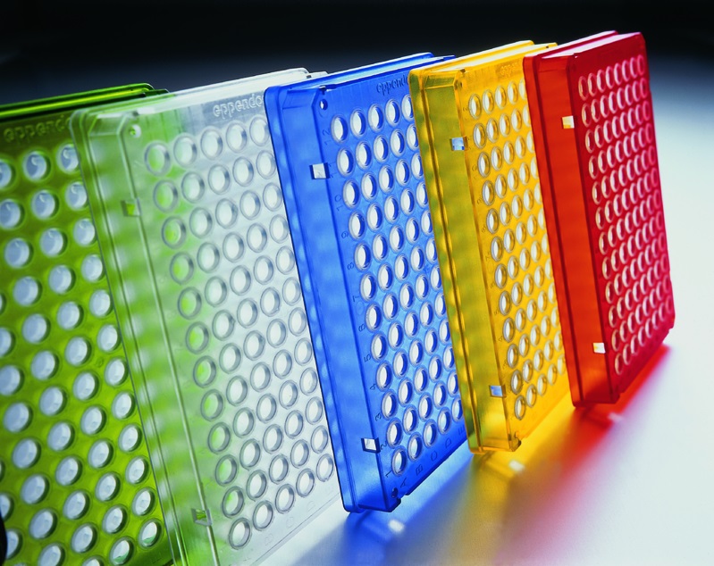 PCR-plattor, Eppendorf Twin.tec 96, med sidor, grön, 150µl