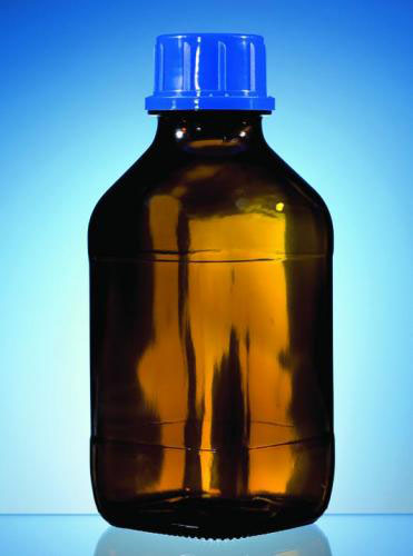 [9284545] Brun flaska med skruvlock, GL45, rund, 2500 ml