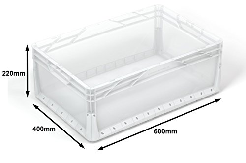 Transportlåda Euronorm, transparent, 46 liter
