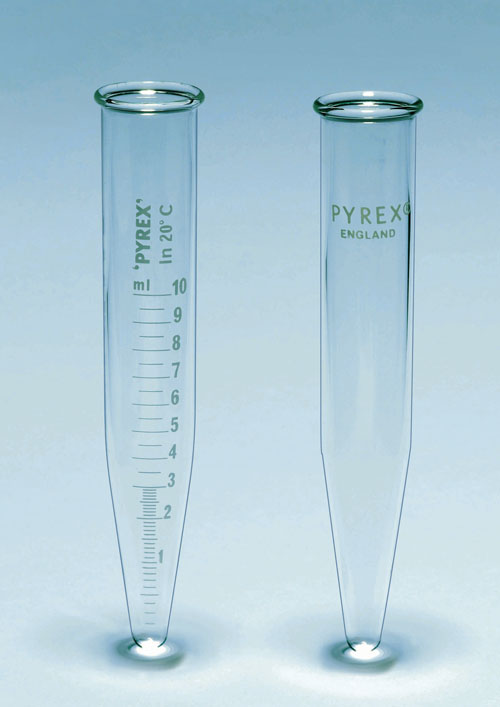 Centrifugrör, koniska, Pyrex®, Ø17 mm, 15 ml