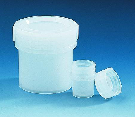 Provbehållare, kraftig, PE-LD,skruvlock,Ø35mm,60ml