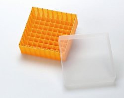 Förvaringsbox, PP, orange, till 1,5 ml vialer