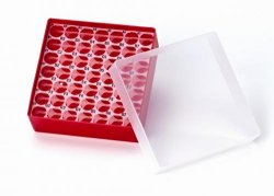 Förvaringsbox, PP, röd, till 4 ml vialer, ND13