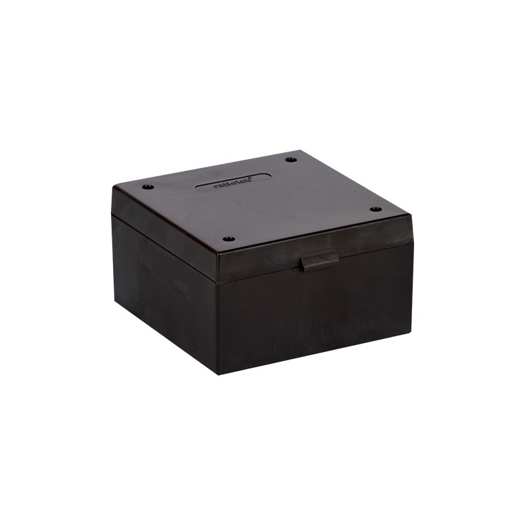Kryobox, Ratiolab, 133 x 133 x 52 mm, PP, 9 x 9, 1,2/2,0 ml kryorör, svart