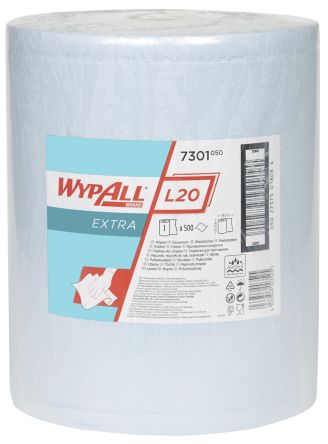 [9413044] Wypall L20 Extra, 33 x 38 cm, blå, rulle, 500 st