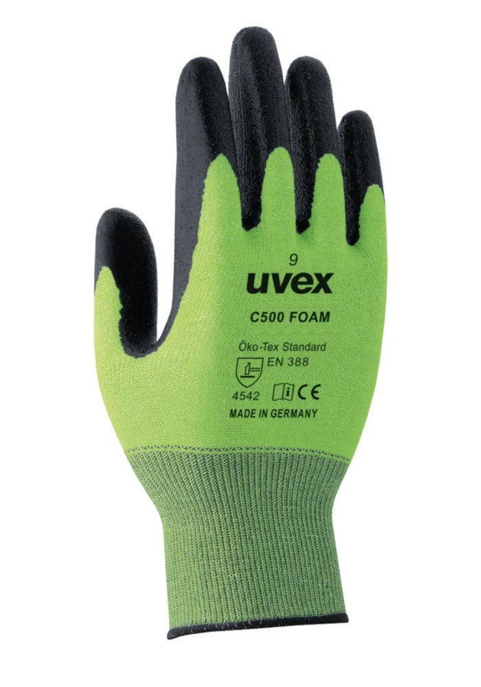 Skyddshandskar, uvex C500 foam skärskydd, strl. 10