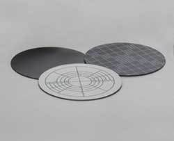 Spiral-plater platta svart/vit