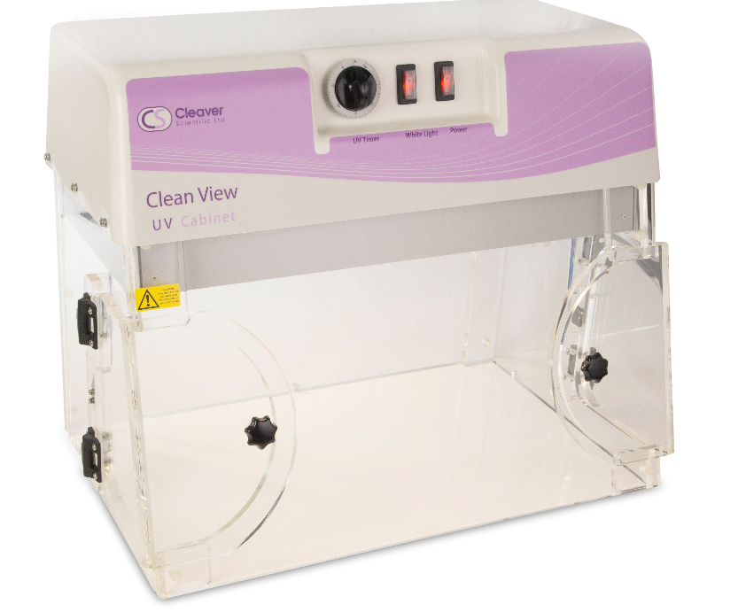 UV-sterilisationsbänk Mini, timer, UV/vitt ljus