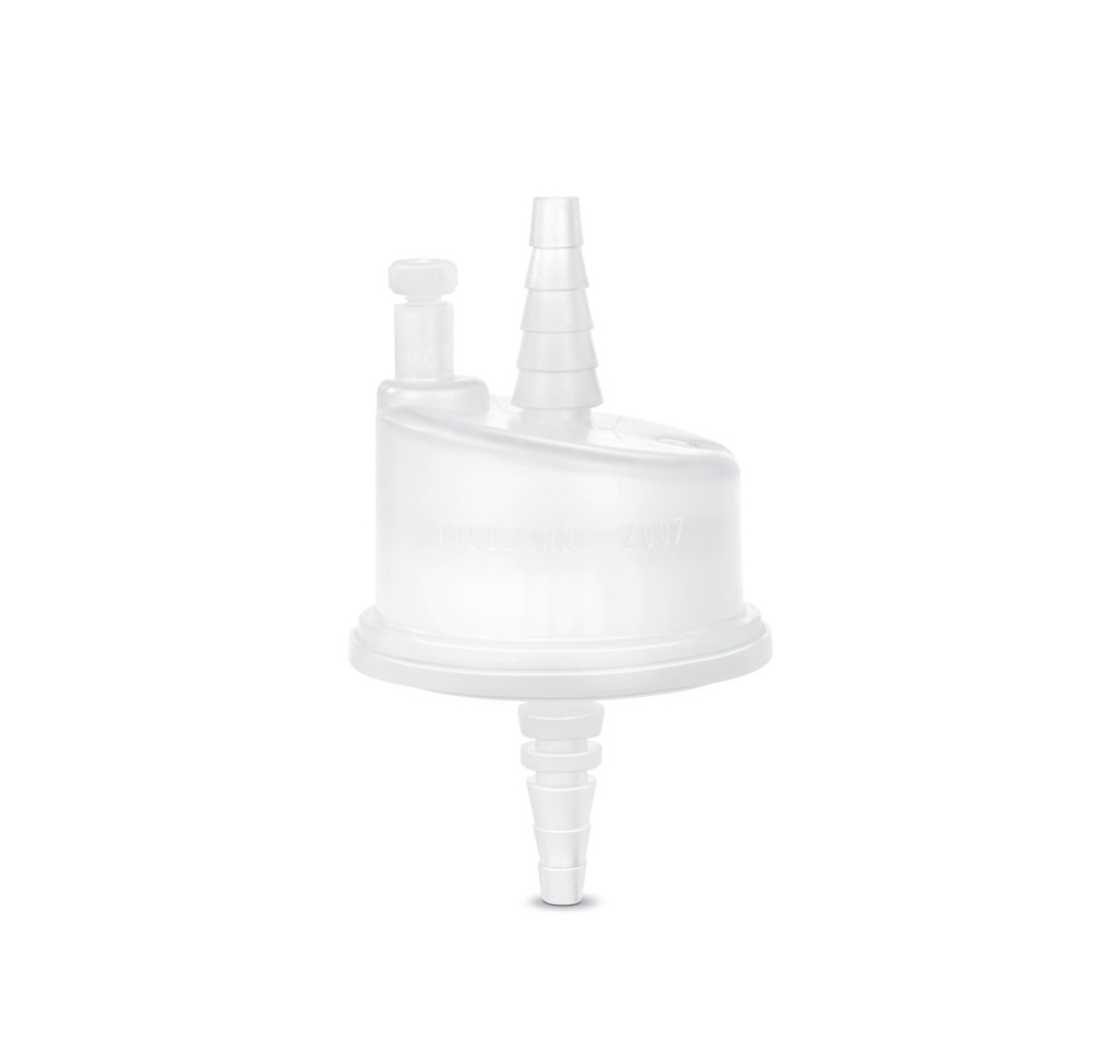 Filterkapsel, Sartorius Sartobran P, 0,03 m2, 0,45 µm / 0,20 µm, till slangar 6-12 mm, 5 st.