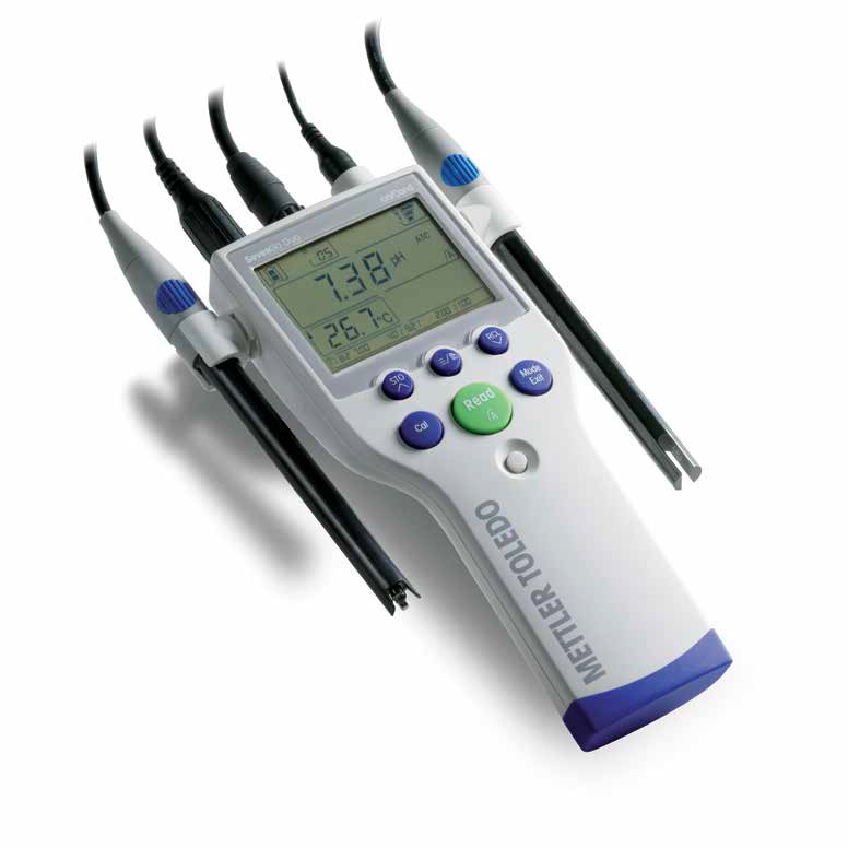 pH/Konduktivitetsmätare, Mettler-Toledo SevenGo Duo SG23-EL-Kit, med elektroder