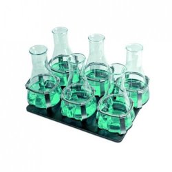 Plattform P6-250 med klämmor för 12x100 ml kolvar