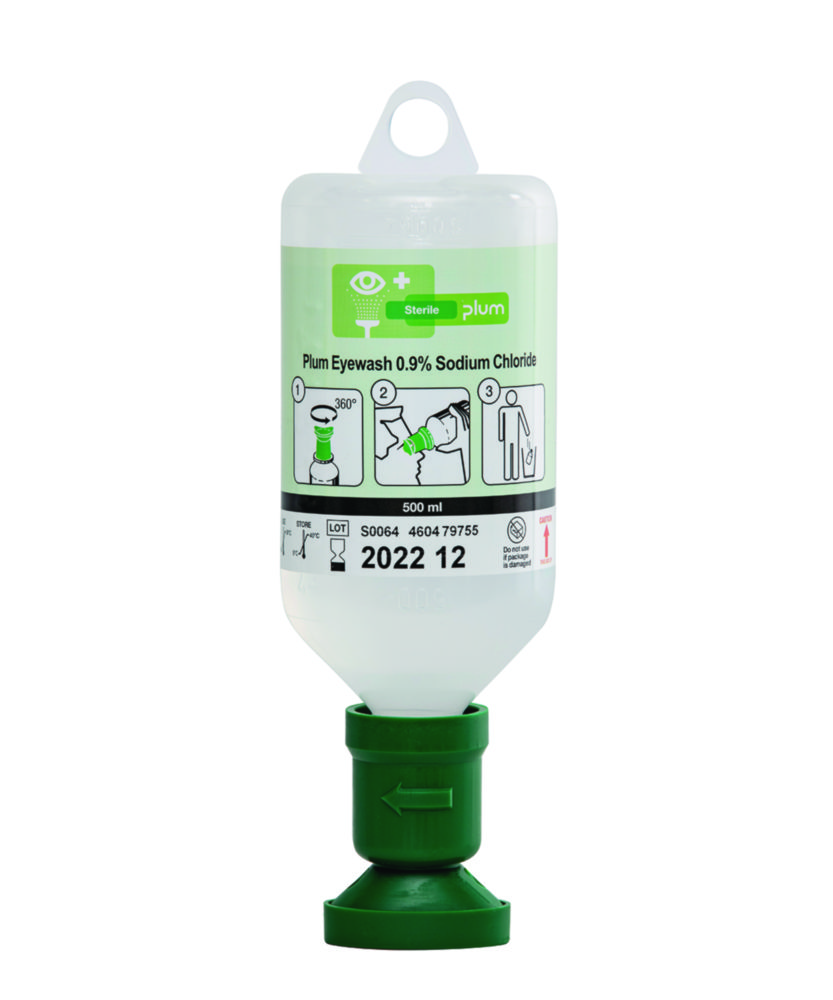 [9733793] Ögonsköljflaska, B-Safety, 0,9% NaCl, steril, 500 ml