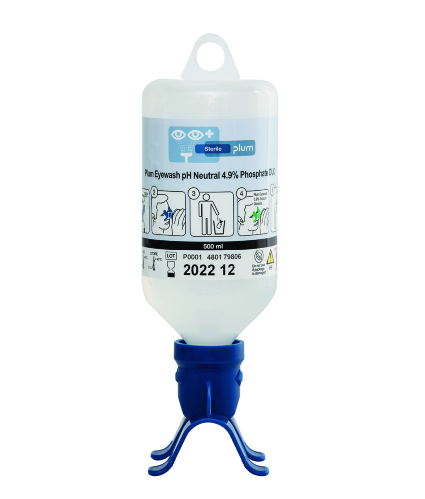Ögonsköljflaska DUO, B-Safety, pH-neutral, 2 x 500 ml
