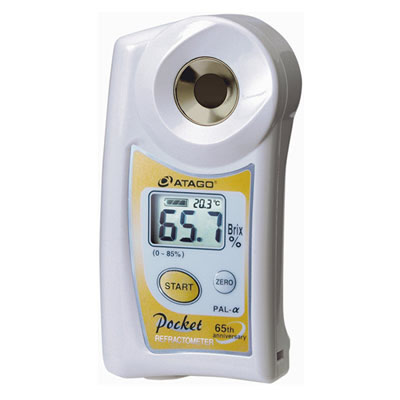 Digital pocket refractometer, Atago, PALLETTE-Alpha, 0 - 85% Brix 0,2%
