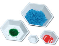 [9900894] Vit hexagonal vågskål, anti-statisk, Ø64 mm
