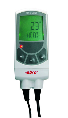Termometer m. Pt1000 givare i rostfri stål, Ebro GFX 460, -50 till 300 °C