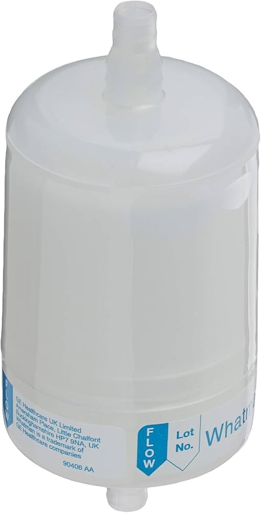 Filterkapsel, Whatman Hepa-Cap, GF, Ø75 mm, 3/8"-1/2" slangkoppling, til luftfiltrering