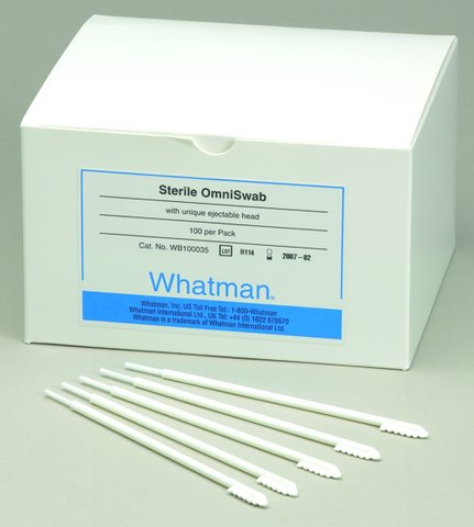 Omniswab till prover, sterila, fp. á 100 st.
