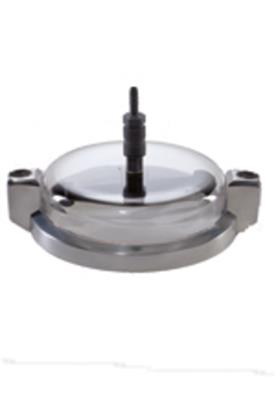 [2363103] Våtsikt plexiglas lock m/2 spraydysor, Ø200 mm/8"