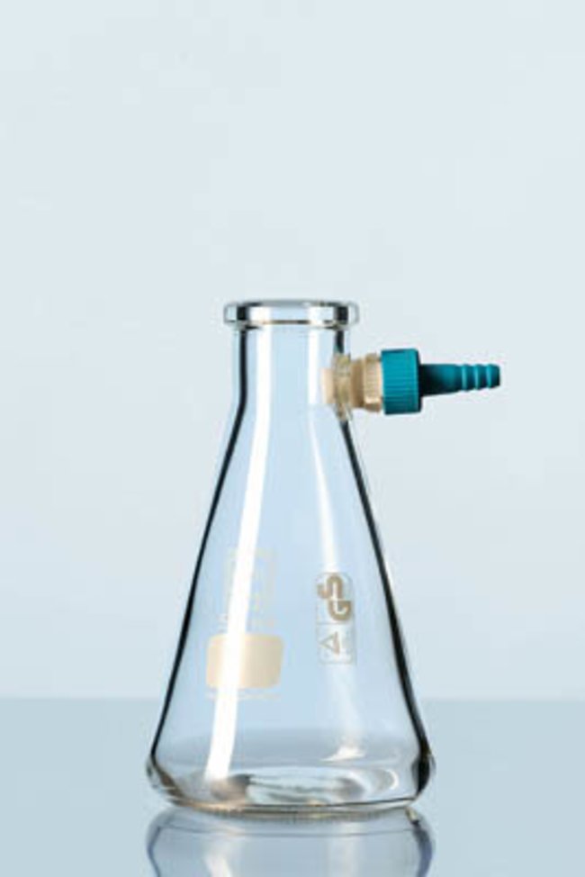 Filtrerkolv med slangmuff av plast 100 ml