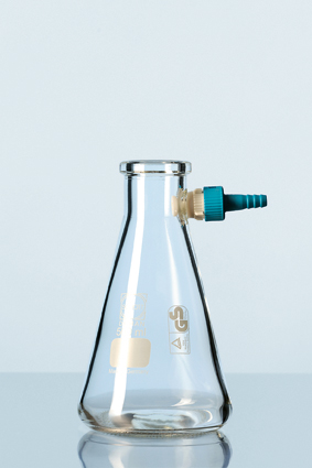 Filtrerkolv med slangmuff av plast 1000 ml