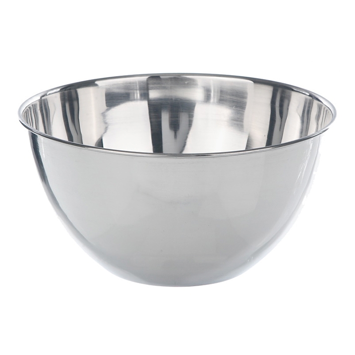 Metallskål, 18/8 stål, Ø120 x 60 mm, 500 ml