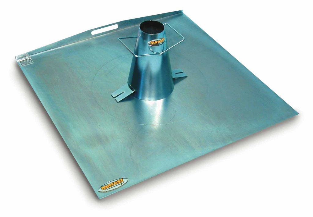 Platta, galvaniserat stål, 900x900mm/cirkel
